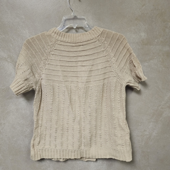 Beyond Definitions Thick Beige Cable Knit Button Front Cardigan Size 2X - Picture 4 of 6